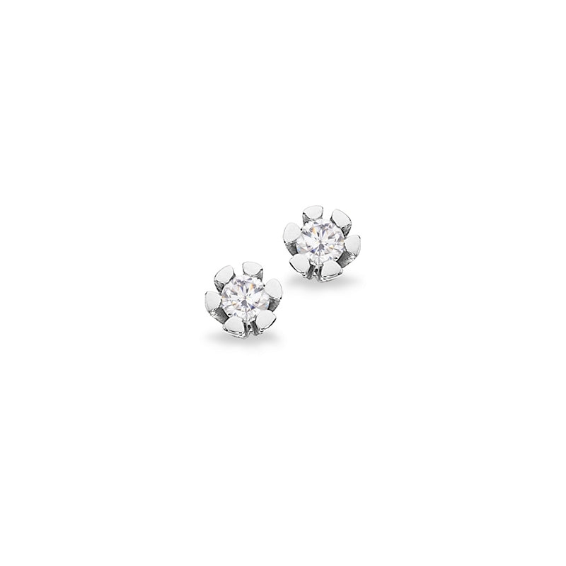 Vida ørestikker fra Scrouples i 8 kt hvidguld med diamanter (0,06–0,40 ct)